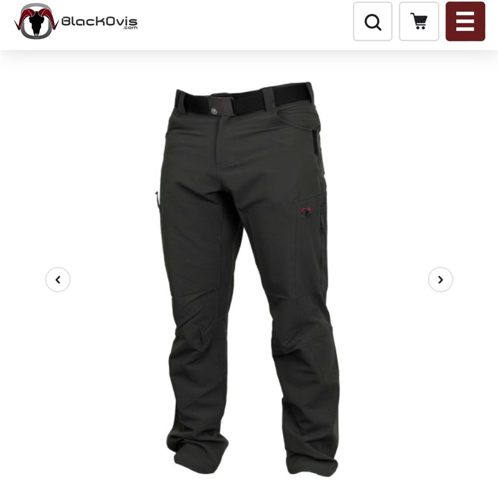 Black ovis granit peak pant 36 x 32